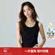 茵曼（INMAN）可外穿吊帶背心女2025夏季顯瘦百搭罩杯一體內搭上衣 黑色 均碼