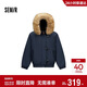 森馬（Semir）羽絨服女冬季可脫卸毛領(lǐng)牛角扣80絨子2025學(xué)院風(fēng)外套109725113026