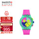 斯沃琪（Swatch）瑞士手表 New Chrono系列 霓虹光標新年禮物時(shí)尚石英表SUSG408