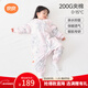良良嬰兒睡袋防踢被寶寶秋冬加厚兒童分腿睡袋翩翩粉120/60