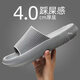 七色紡拖鞋男士踩屎感居家用特大碼防滑厚底醫用級EVA浴室女涼拖灰46-47