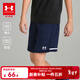安德瑪（Under Armour）男童運動(dòng)短褲兒童夏運動(dòng)短褲男大童針織休閑輕薄綜訓短褲 藍色 160 【尺碼偏小，按正常拍大一碼】