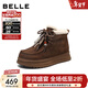百麗（Belle）時(shí)尚掛飾雪地靴女冬季新款商場(chǎng)同款厚底保暖休閑短靴E8S1DDD5 咖啡色 37 (235mm)
