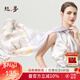 絲界【商場(chǎng)同款】100%桑蠶絲時(shí)尚印花長(cháng)巾真絲絲巾女披肩兩用新年禮物