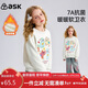 ASK JUNIOR【7A抗菌】?jì)和l衣25冬季加絨保暖套頭衫中大童女童運動(dòng)服
