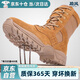 勵風(fēng)新式棕色作戰靴男高幫側拉鏈作戰鞋 棕色 戶(hù)外登山靴 45 (275mm)