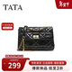 他她TATA鏈條情人節送女友小方包單肩百搭斜挎包X3514DX5 黑色 F