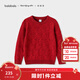 巴拉巴拉【商場(chǎng)同款】巴拉巴拉童裝兒童紅色毛衣男童2026春新年針織衫親子 徐曉雪聯(lián)名款-紅色調00466 160