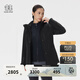 KOLON SPORT/可隆軟殼三合一夾克 女子防風(fēng)透濕戶(hù)外沖鋒衣2級 LKJK5WNT14-BK 黑色 【軟殼內膽】 M 165/88A