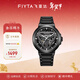 飛亞達（FIYTA）男士手表男 星際鏤空運動(dòng)防水夜光機械男表 新年生日禮物送男友 “太空艙”硬核鋼帶