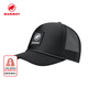 猛犸象（MAMMUT）Cragt 男女同款時(shí)尚LOGO運動(dòng)網(wǎng)狀鴨舌帽 黑色 L-XL