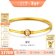 金至尊（3DG Jewellery）至尊金暖陽(yáng)古法黃金手鐲新中式足金999黃水晶鐲子新年禮物計價(jià) 58圈-總重12.53克（金重11.66克）