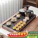 原和整套茶具套裝家用實(shí)木茶盤(pán)功夫泡茶臺全自動(dòng)底部上水一體仿石托盤(pán)