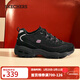 斯凱奇（Skechers）新年禮物情侶運動(dòng)鞋加絨熊貓鞋896268 黑色/紫色/BKPR 36 偏大,建議拍小一碼