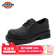 Dickies【陸柯燃同款】工裝鞋男鞋秋冬季百搭英倫皮鞋男低幫馬丁鞋情侶鞋 黑色 40 【偏大一碼，適合運動(dòng)鞋41】
