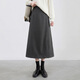 她池過(guò)膝中長(cháng)裙2025秋裝新款女裝時(shí)尚開(kāi)衩通勤高腰半身裙