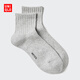優(yōu)衣庫男裝HEATTECH襪子471974 479555 479555/04煙灰色 S /M/25～27 cm