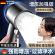 GuGuGo【德國】強勁增壓花灑淋浴噴頭帶軟管一套家用多功能手持蓮蓬噴頭 雙渦輪增壓花灑-槍灰 四檔調節丨一鍵止水丨通用安裝