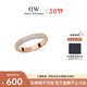 丹尼爾惠靈頓（DanielWellington）dw戒指男寬版星耀戒指玫瑰金66號DW637