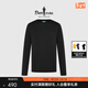 比音勒芬【防曬干爽】秋季時(shí)尚男士休閑戶(hù)外運動(dòng)上衣字母印花圓領(lǐng)長(cháng)袖T恤 07黑 XL （110）