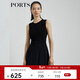 PORTS寶姿商場(chǎng)同款新品女裝無(wú)袖蕾絲百褶連衣裙LL8D095KWB008 黑色 S (4)
