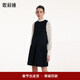 歌莉婭小香風(fēng)連衣裙女氣質(zhì)淑女高級感設計感娃娃裝a字背心裙1B9R4K4T0 00B黑色 L