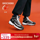 斯凱奇（Skechers）秋冬高幫鞋女厚底松糕保暖舒適百搭167569 BBK全黑色 40 