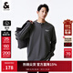 杰克·瓊斯（JACK&JONES）25年秋季植絨重磅棉字母休閑套頭寬松長(cháng)袖T恤男裝打底衫內搭外穿 水泥灰色E39 M 175
