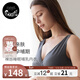 nest designs哺乳內衣前開(kāi)扣內衣孕期產(chǎn)后背心式無(wú)鋼圈孕婦內衣 交叉款-炭筆灰【升級純棉內里】 L碼（適用下胸圍78-82cm）