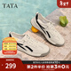 他她（TATA）2025夏商場(chǎng)同款舒適百搭休閑男鞋新款74H20BM5 米白/蘭 40