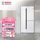 博世（BOSCH）【全域智凈T3活氧版】530L對開(kāi)三門(mén)變頻嵌入式雙循環(huán)大容量電冰箱 活氧除菌 變溫空間零度維他保鮮 白色K3T92AA20C