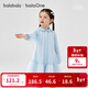 巴拉巴拉【balaOne】童裝兒童連衣裙女童2026新款春裝襯衫網(wǎng)紗裙短裙 古水藍00388 150