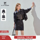 香影格雷系灰色夾克套裝女2026春季新款a字短裙工裝短外套兩件套 熔巖灰色 M