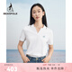 beanpole【新年禮物】新款女士甜美優(yōu)雅文藝風(fēng)POLO衫索羅娜短袖T恤 白色 S 160/84A