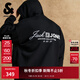 杰克·瓊斯（JACK&JONES）2025年秋季款男裝衛衣純棉百搭長(cháng)袖廓形連帽休閑上衣225433046 E40黑色 常規 L （180）