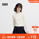 森馬（Semir）[商場(chǎng)同款]針織開(kāi)衫女短款撞色圓領(lǐng)2025秋季羊毛上衣101525106006