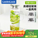 樂(lè )扣樂(lè )扣（LOCK&LOCK）玻璃冷水涼水壺帶把手水杯耐高溫泡茶壺LLG970_1.8L