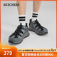 斯凱奇（Skechers）洞洞鞋男士秋季外穿包頭涼拖鞋厚底踩屎感沙灘鞋溯溪鞋237581