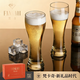梵卡奇（FANKAQI）加厚啤酒杯大號精釀啤酒專(zhuān)用杯玻璃網(wǎng)紅扎啤杯創(chuàng  )意一對