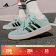 adidas「面包鞋」GRAND COURT BASE 00s休閑低幫板鞋男女阿迪達斯 薄荷綠/黑色/漢玉白   41