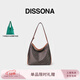 DISSONA迪桑娜女包幸運錦囊hobo包老花包單肩手提包通勤【女神節禮物】 棕色-小號（肩帶可調節）