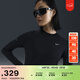 耐克女子輕薄跑步上衣冬季防曬速干長(cháng)袖圓領(lǐng)NIKE SWIFT HQ0504 010黑/銀 2XL