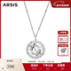 Arsis【明星同款】印記12星座浮雕銀幣吊墜項鏈女輕奢鎖骨鏈送女友禮物 星座浮雕銀幣項鏈（雙魚(yú)座）
