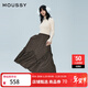 moussy 新法式田園風(fēng)碎花傘裙花邊半身裙女028IAZ31-1011 065花紋棕色 均碼 00020/F