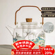 容山堂耐熱煮茶壺玻璃蒸煮茶器自動(dòng)上水電陶爐提梁燒水泡茶壺 玻璃蒸煮一體壺 1500ml