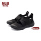 MUJI男女通用運動(dòng)涼鞋(男士/女士)男鞋女鞋鞋子 忍者鞋 黑色 38 碼/240mm