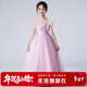 蘿卜唄唄（LUOBOBEIBEI）女童禮服連衣裙小女孩公主裙花童婚紗裙主持人鋼琴演出服  160