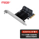 魔羯（MOGE）臺式機PCIE轉SATA3.0接口 擴展卡6口SATA6G硬盤(pán)掛盤(pán)機收割機 MC2661