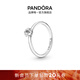 潘多拉（PANDORA）[新年禮物]時(shí)刻摘星戒指銀色素圈單顆星星簡(jiǎn)單百搭送女友 閃耀天星單石戒指 56mm—16號圈口