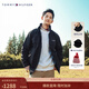 Tommy Hilfiger【戶(hù)外防水】秋冬男裝潮流可收納帽立領(lǐng)風(fēng)衣款運動(dòng)夾克外套 【風(fēng)衣款軟殼夾克】經(jīng)典黑BDS 2XL （推薦：180-200斤）